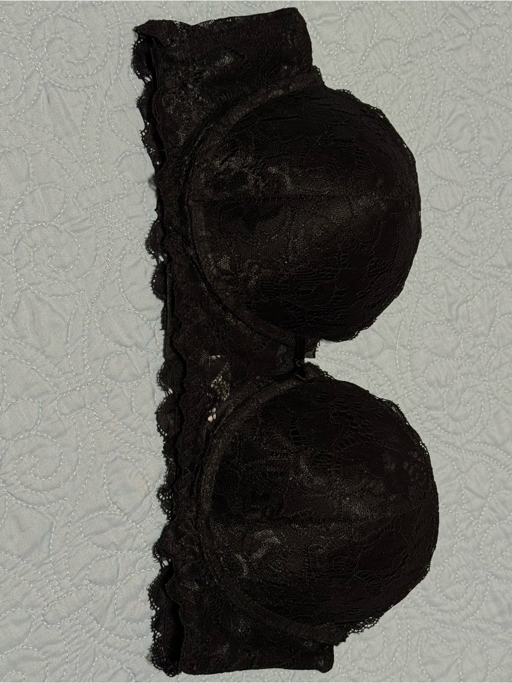 Marilyn Monroe Black Lace Strapless Longline Bandeau